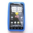 HTC EVO 4G (Sprint) Silicone Soft Protector Skin Case Blue