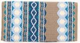 Mayatex Saddle Blanket - Wool The Riverland - Taupe and Turquoise