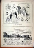 1887 ROMANY AMATEUR DRAMATIC CLUB SCULLING RACE RIVER