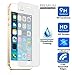iPhone SE Screen Protector, iPhone 5 Screen Protector - TechZoo iPhone 5S 5 5C Glass Screen Protector - [Tempered Glass] 99% Touch-Screen Accurate, for Apple iPhone 5 / 5S / 5C