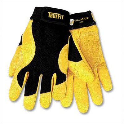 Tillman 1475M TrueFit Mechanics Gloves Medium Black Gold