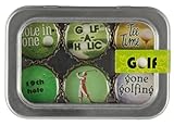 Golf Bottle Cap 6 pc Magnet Set w/ Case