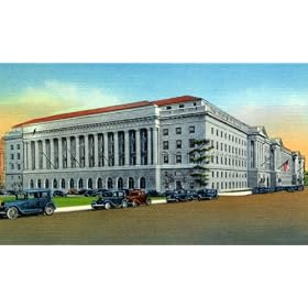 Early View, Commerce Department Building - Fine-Art Gicle Photographic Print - 8"x10" Enlargement from a Classic Vintage Postcard