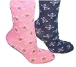 Lot of 3 Pairs Womens Snow Flake Pattern Crew Fashion Socks