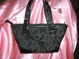 XOXO - Xoxo Black Biscotto Tote Handbag
