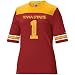 Nike Iowa State Cyclones #1 Red Ladies College Football Jersey T-shirt