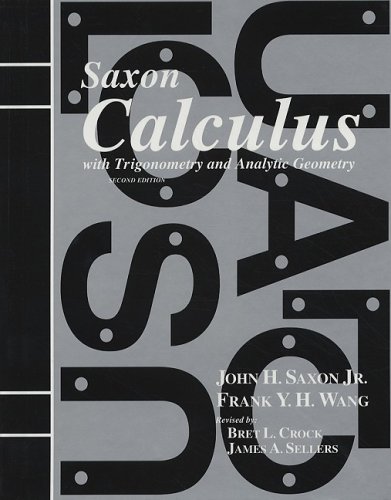 Calculus with Trigonometry and Analytic Geometry