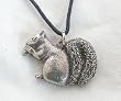 Squirrel Lovers Pendant in Fine English Pewter