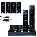 Station USB Chargeur + 4 Batteries (2800mAh) compatible pour Wii