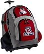 University of Arizona Rolling Backpack Deluxe Red Arizona Wildcats - Best Backpacks Bags with Wheels or School Trolley Bags Carry-Ons - Unique Gifts!