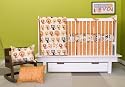 Pixel Organics Crib Set in "Lions, Tigers & Kitties . . . Oh My!"