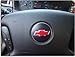Reflective Concepts - Steering Wheel Bowtie Overlay Decal - 2008-2012 Malibu - (Color: Flat Black)