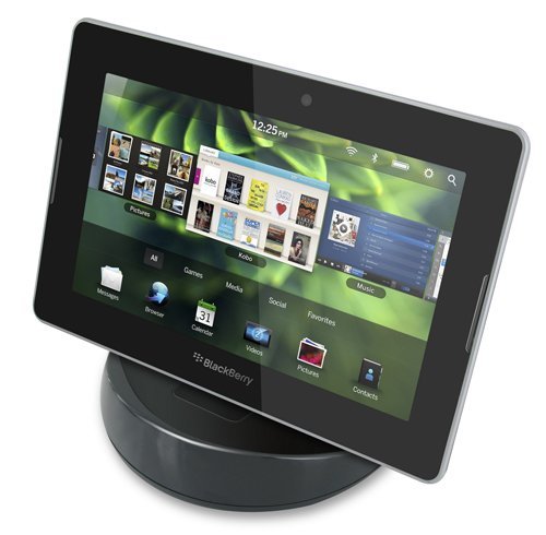RND Power Solutions Deluxe Charger and Data Sync Cradle / Desktop Dock Station for Blackberry Playbook (Compatible with Case(not included))