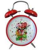 Strawberry Shortcake Alarm Clock -Strawberry Shortcake Twin Bell Alarm Clock - Desk Clock