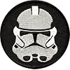 Star Wars - Round Black & White Stormtrooper Emblem Logo - Embroidered Iron On or Sew On Patch