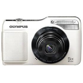Olympus VG-170 Digital Compact Camera - White (14MP, 5x Wide Optical Zoom) 3 inch LCD