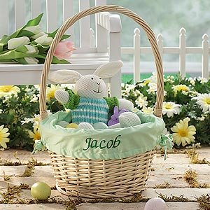 Boys Personalized Easter Basket - Green