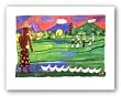 Ducks And Monks by Christopher Corr 19"x27" Art Print Poster