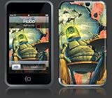 Apple iPod iTouch Premium Vinyl Skin - Robo (Gelaskins Brand) Made in Canada