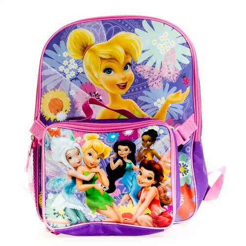 Disney FAIRIES Tinkerbell BACKPACK WITH LUNCH box LiamCarrAYpz