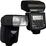 Vivitar DF-383 Dedicated ETTL LCD Bounce & Zoom Flash For Nikon D200 D100 D700 D70S D80 D70 D50 D5000 D3000 D300S D90 D40 D40X D60 D3 D2H D3X D700 D300 Includes Flash Diffuser + Free Cleaning Kit