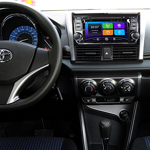 Center GPS Car Navigation Portable Vehicle 7 Inch HD Screen Sat Nav FM Transmit DVD Display For Toyota YARiS L 2014-2015 Android