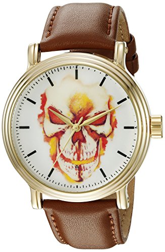 Marvel Men's W002530 Ghost Rider Analog Display Analog Quartz Brown Watch
