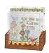 Smell the Flowers Glass Coasters - Set of 4 w/ Wood Caddy