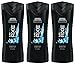 Axe Body Wash, Black Chill, 16 Fluid Ounce (Pack of 3)