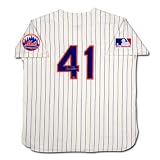 New York Mets Tom Seaver Autographed Mitchell & Ness 1969 Model Home/White Jersey (UDA)