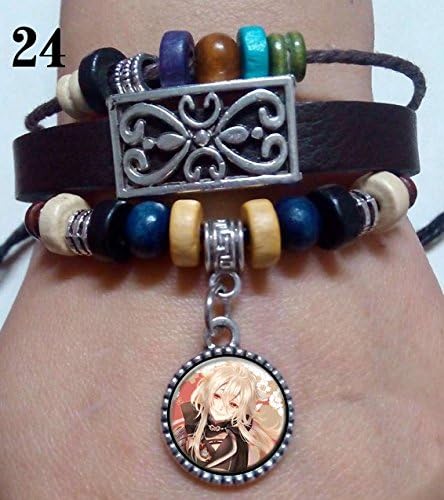 Retro Cool Leather Bracelet chain for Anime Touken Ranbu Online Cos Gift N