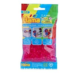 Hama Beads - Neon Pink (1000 Midi Beads)