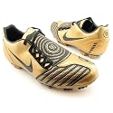 NIKE Total90 Shoot II FG New Soccer Cleats Lace-Ups Shoes Gold Mens
