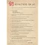 Posters: Dalai Lama Postcard - Instructions For Life (6 x 4 inches)