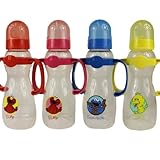 セサミストリート ハンドル付き 哺乳瓶 250ml 【02400】 (ピンク/エルモ)