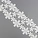 Yontree Floral Venise Lace Applique Sewing Trim Bridal Wedding Applique White 2 yards ¡­