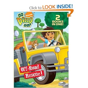 Off-Road Rescue! Wave Rider! (Go, Diego, Go!) (Flip-It Super Coloring Book) 