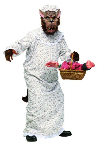 Fun World Men's Big Bad Granny Wolf Adult Costume
