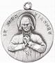 St. John Vianney Sterling Silver Medal with 18 Inch Chain