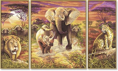 Schipper 609260520 - Malen-nach-Zahlen - Afrika - Die gro&szlig;en F&uuml;nf Preisvergleich