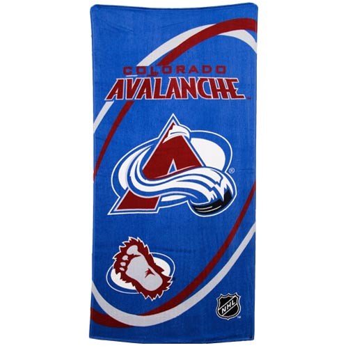 Buy Colorado Avalanche Royal Blue Swirl Beach Towel by Football Fanatics