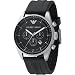 Emporio Armani Watch, Men's Chronograph Black Leather Strap AR0527