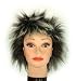 12 Short Dakrest Brown,Metallic tips rock n roll synthetic wig
