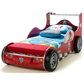 Boys Beds - Red Racer Car Bed - Children's Bedroom Furniture