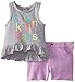 Calvin Klein Baby-Girls Infant Top with Purple Short