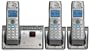 GE Phones 28223EE3 DECT 6.0 3 Handset Cordless Expandable System with Caller ID/Answering Device (Silver)