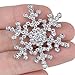 EVER FAITH Clear Austrian Crystal Elegant Snowflake Brooch Pin Silver-Tone Costume Jewelry for Women