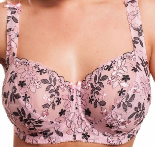 Ladies Underwired Bra 34-36 D Dd E F G H J Pink (38H)