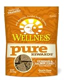 Wellness Pure Rewards Venison and Salmon Jerky Dog Treats, 6-Ounce Pouch