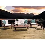 Outdoor Patio Furniture: 5pc Deep Seating Set Cushions by Ewins